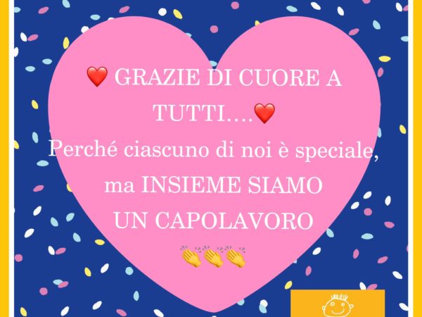 Grazie Amici sostenitori insieme siamo un Capolavoro
